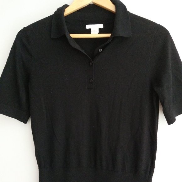 Black Polo Sweater - Picture 1 of 4